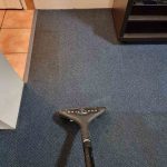 During Carpet Cleaning